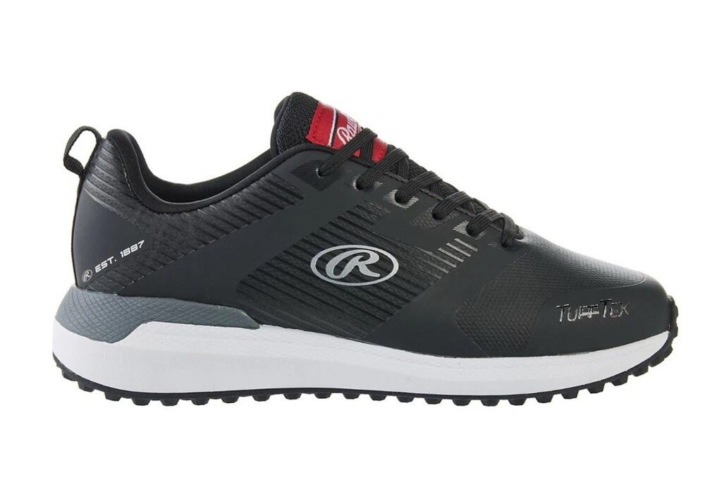 RAWLINGS 7 Men's League Turf Baseball Cleats Black Lightweight NWOB